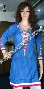 Cotton Short Kameez 