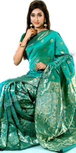Bluish Silk Saree 