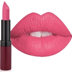 Golden Rose Velvet Matte Lipstick - Bright Pink Color 